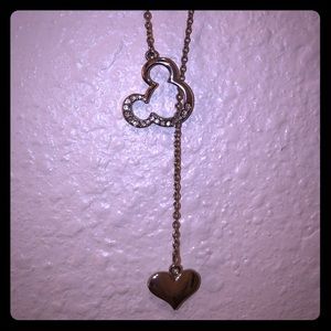 Disney Mickey Ears Necklace with Heart